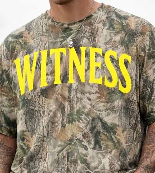 (PREORDER) WITNESS camo oversized tee